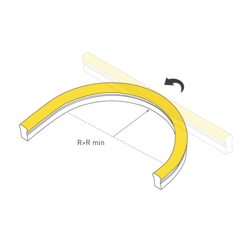 Гибкий неон ARL-CF2835-Classic-220V Amber (26x15mm) (Arlight, 8 Вт/м, IP65)