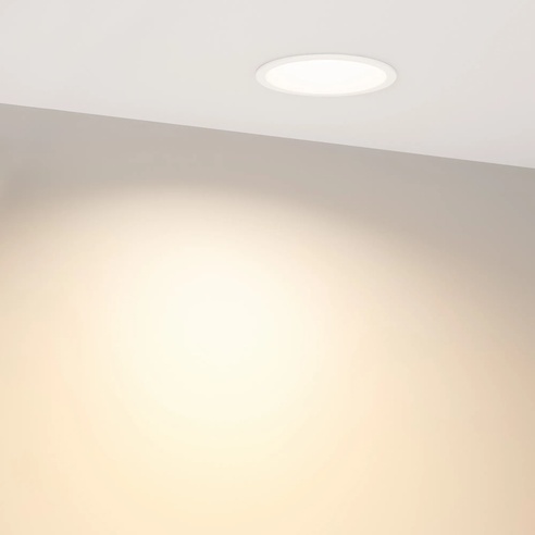 Светильник MS-BREEZE-BUILT-R82-9W Warm3000 (WH, 85 deg, 230V) (Arlight, IP20 Металл, 3 года)