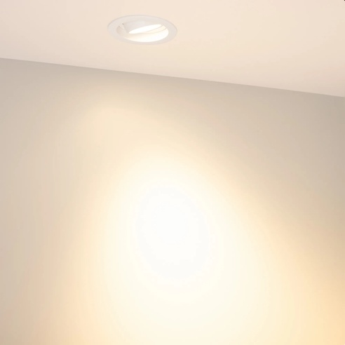 Светильник MS-VORTEX-BUILT-R90-12W Warm3000 (WH-WH, 40 deg, 230V) (Arlight, IP20 Металл, 5 лет)