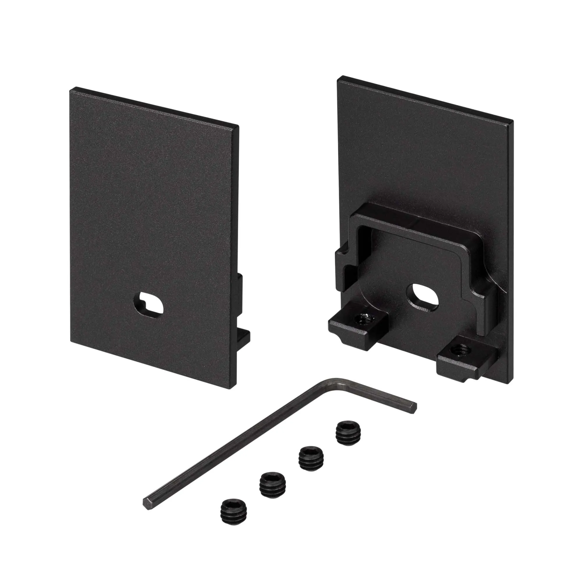 Заглушка SL-COMFORT-3551 BLACK c отверстием (Arlight, Металл) - изображение товара