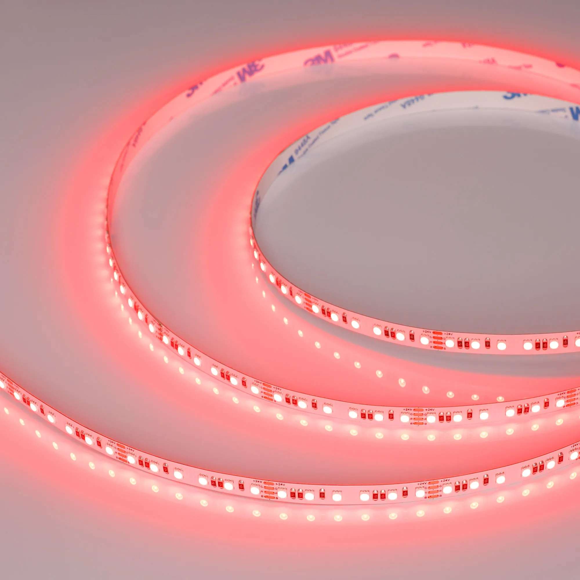 Лента светодиодная RT-A120-8mm 24V RGB (12 W/m, IP20, 2835, 5m) (Arlight, 5 лет) - изображение товара