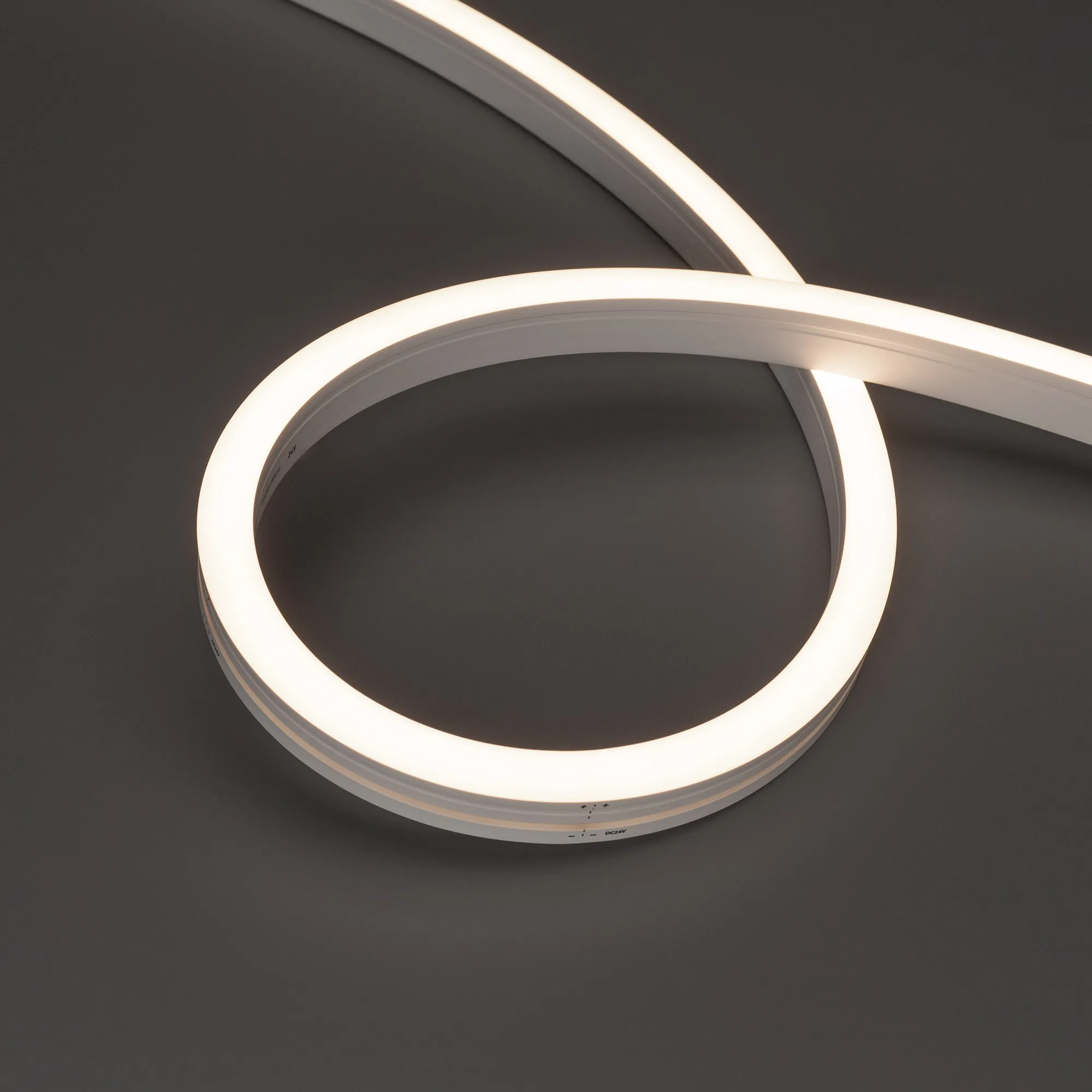 Лента светодиодная герметичная MOONLIGHT-SIDE-A140-12x17mm 24V White-MIX (12 W/m, IP67, 5m, wire x2) (Arlight, Вывод боковой, 3 года) - изображение товара