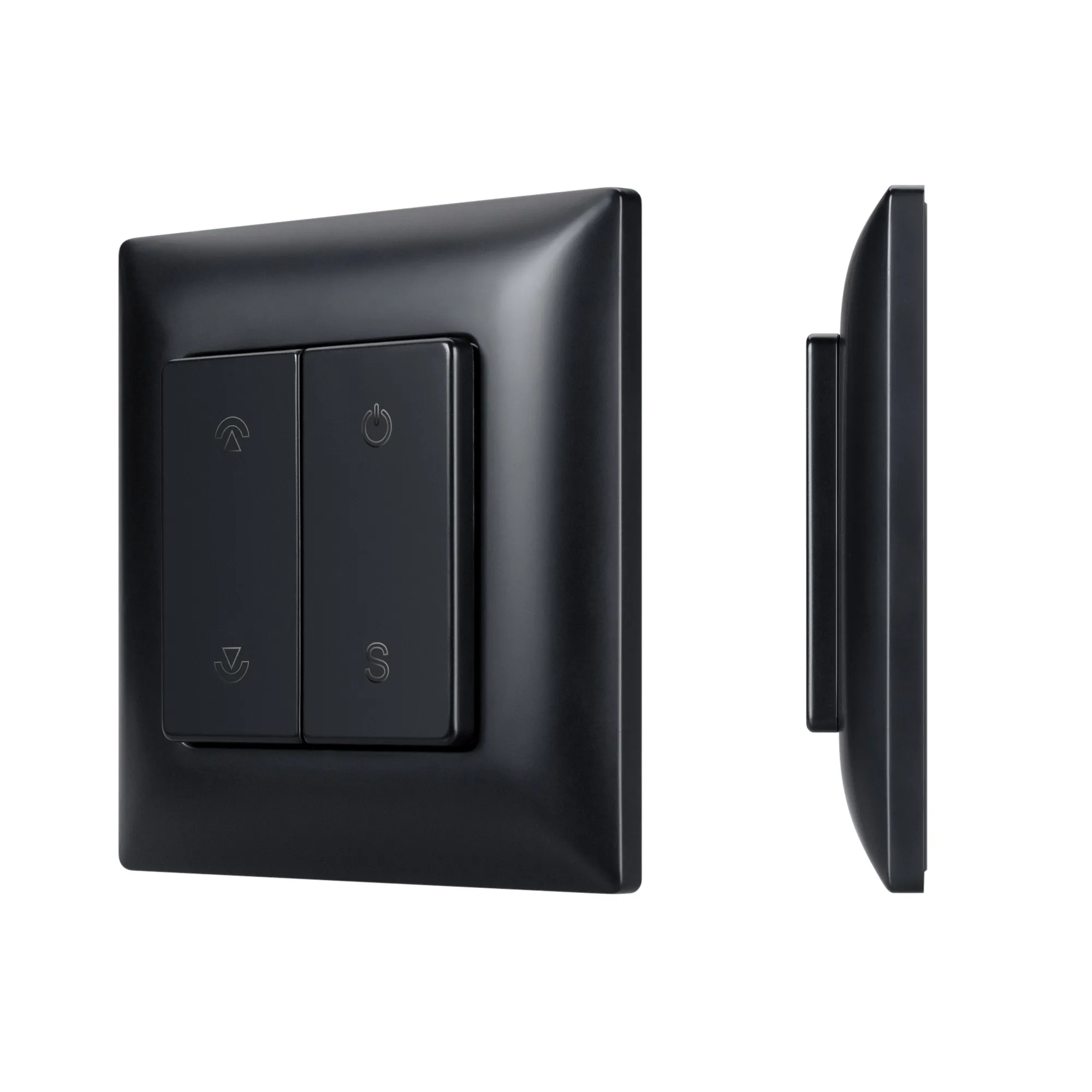 INTELLIGENT ARLIGHT Кнопочная панель SMART-RF-801-22-1G-DIM-SUF Black (3V, 2.4G) (IARL, IP20 Пластик, 5 лет)