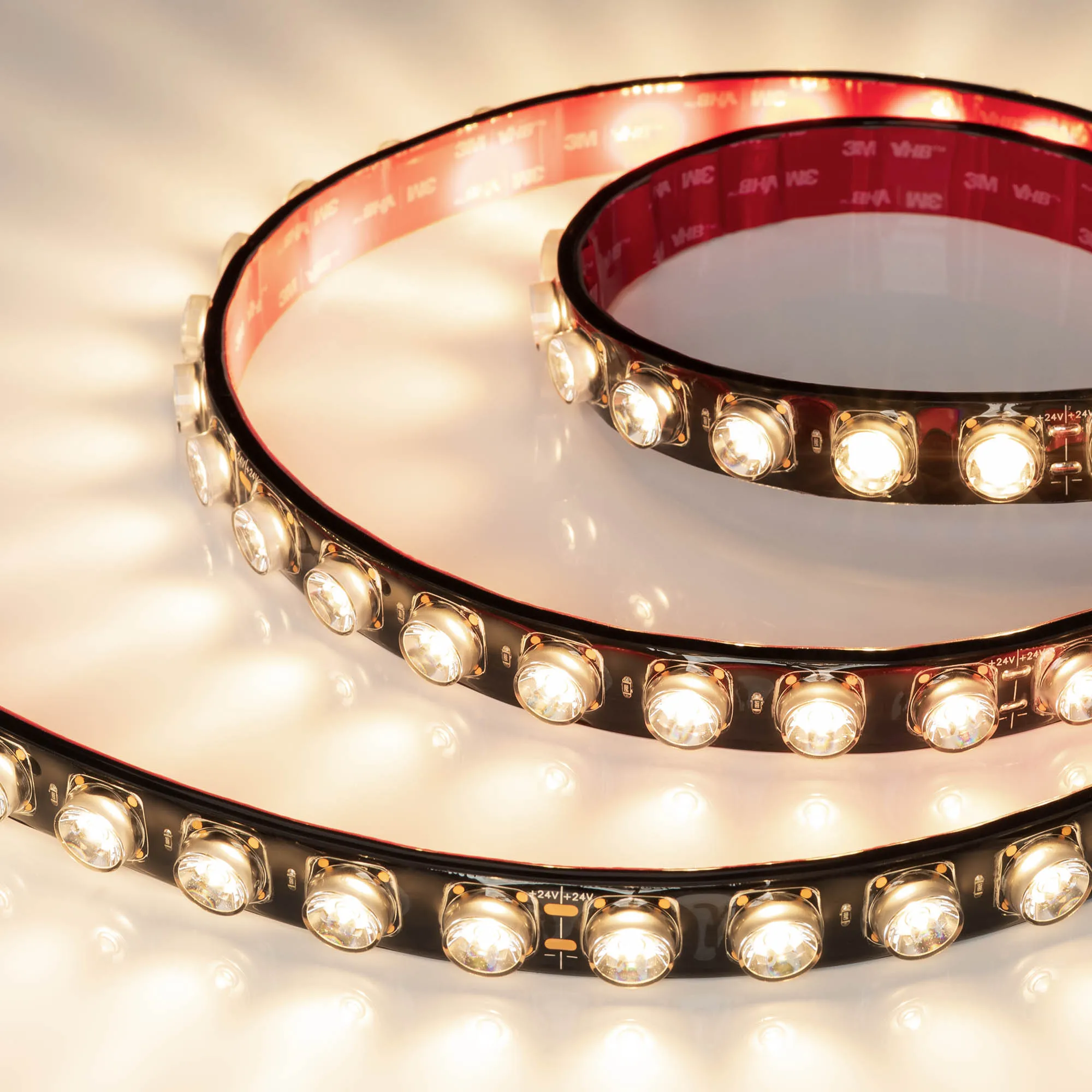 Лента герметичная FLT-PS-A42-BLACK-23mm 24V Warm3000 (21 W/m, IP67, 15deg, 5m) (Arlight, -) - изображение товара