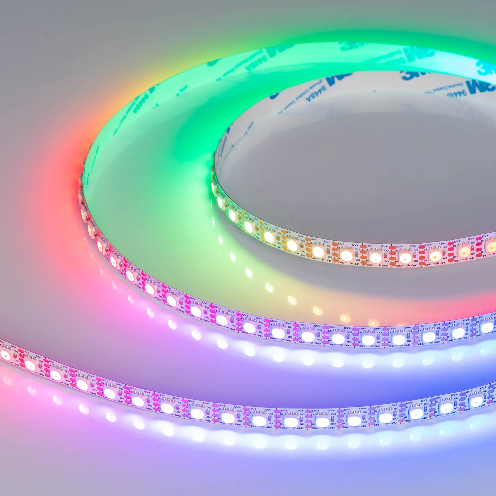 Лента светодиодная SPI-B96-10mm 12V RGB-PX1-BPT (13 W/m, IP20, 5060, 5m) (Arlight, Открытый)